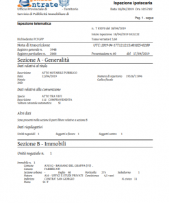 ispezione ipotecaria nota